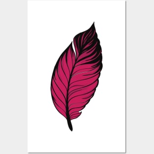 Minimal Feather Design Posters and Art